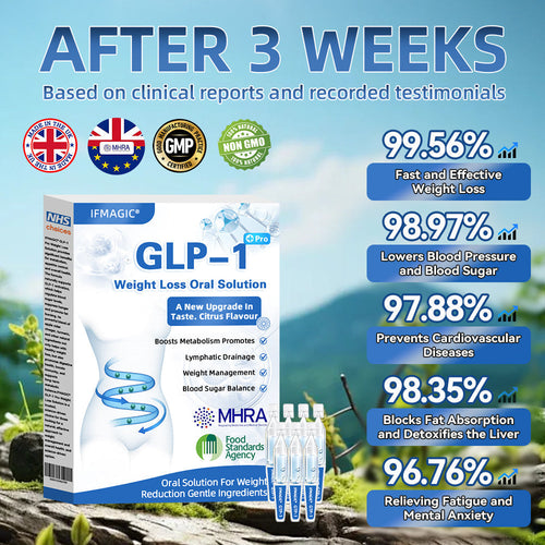 IFMAGIC® 💧 GLP-1 Pro Weight Loss Oral Solution One dose a day — see results in 7 days Suitable for obesity, cardiovascular diseases, diabetes, sleep apnea, high cholesterol and blood lipids, joint problems, and various other conditions