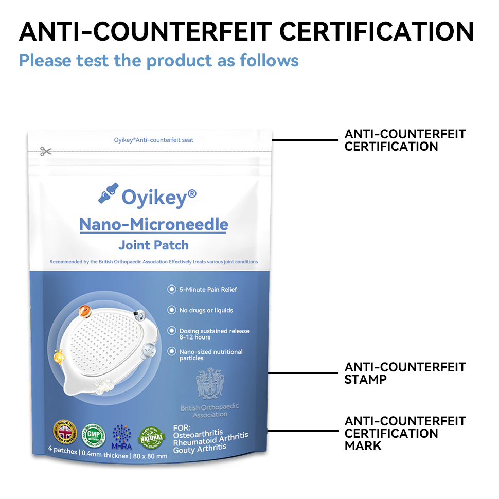 Official Store:✅Made and shipped from the UK💪Oyikey® Nano-microneedle joint patch