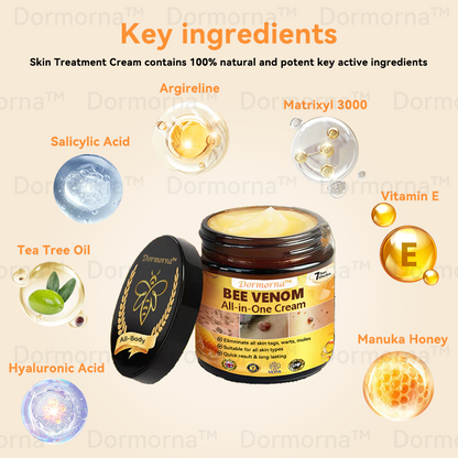 𝐃𝐨𝐫𝐦𝐨𝐫𝐧𝐚™𝐵𝑒𝑒 𝑉𝑒𝑛𝑜𝑚 𝐴𝑙𝑙-𝑖𝑛-𝑂𝑛𝑒 𝐶𝑟𝑒𝑎𝑚 (𝐁𝐃𝐀 𝐑𝐞𝐜𝐨𝐦𝐦𝐞𝐧𝐝𝐞𝐝)（𝐓𝐫𝐞𝐚𝐭𝐬 𝐚 𝐖𝐢𝐝𝐞 𝐑𝐚𝐧𝐠𝐞 𝐨𝐟 𝐒𝐤𝐢𝐧 𝐈𝐬𝐬𝐮𝐞𝐬: 𝐄𝐟𝐟𝐞𝐜𝐭𝐢𝐯𝐞𝐥𝐲 𝐡𝐞𝐥𝐩𝐬 𝐰𝐢𝐭𝐡 𝐞𝐜𝐳𝐞𝐦𝐚, 𝐚𝐠𝐞 𝐬𝐩𝐨𝐭𝐬, 𝐩𝐬𝐨𝐫𝐢𝐚𝐬𝐢𝐬, 𝐰𝐚𝐫𝐭𝐬, 𝐦𝐨𝐥𝐞𝐬, 𝐚𝐜𝐧𝐞, 𝐦𝐞𝐥𝐚𝐧𝐨𝐦𝐚, 𝐯𝐚𝐫𝐢𝐜𝐨𝐬𝐞 𝐯𝐞𝐢𝐧𝐬, 𝐚𝐧𝐝 𝐨𝐭𝐡𝐞𝐫 𝐬𝐤𝐢𝐧 𝐜𝐨𝐧𝐝𝐢𝐭𝐢𝐨𝐧𝐬)