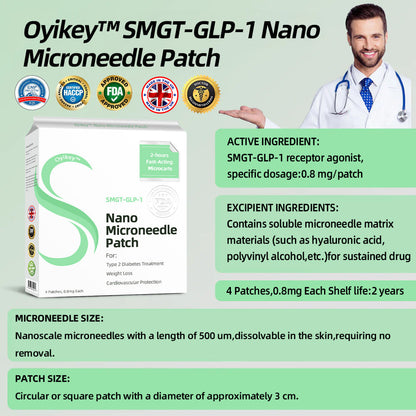 [See results in 7 days]🌲0yikey™ SMGT-GLP-1 Nano Microneedle Patch（Painless, long-lasting, addressing diabetes, obesity, and cardiovascular diseases）