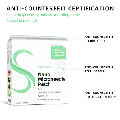[See results in 7 days]🌲0yikey™ SMGT-GLP-1 Nano Microneedle Patch（Painless, long-lasting, addressing diabetes, obesity, and cardiovascular diseases）