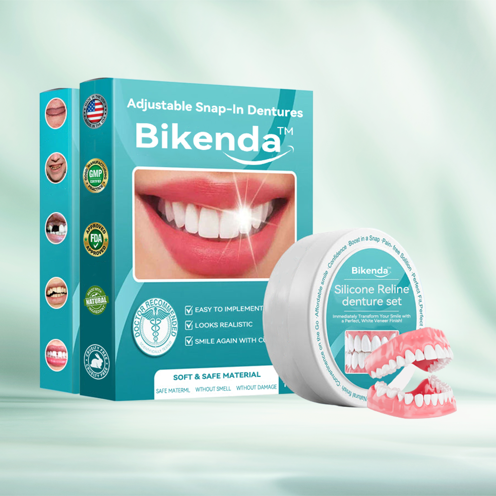 𝐁𝐢𝐤𝐞𝐧𝐝𝐚™🌉 Silicone Reline Denture Set (⏰ Limited Time Discount Last 30 Minutes ⏰)